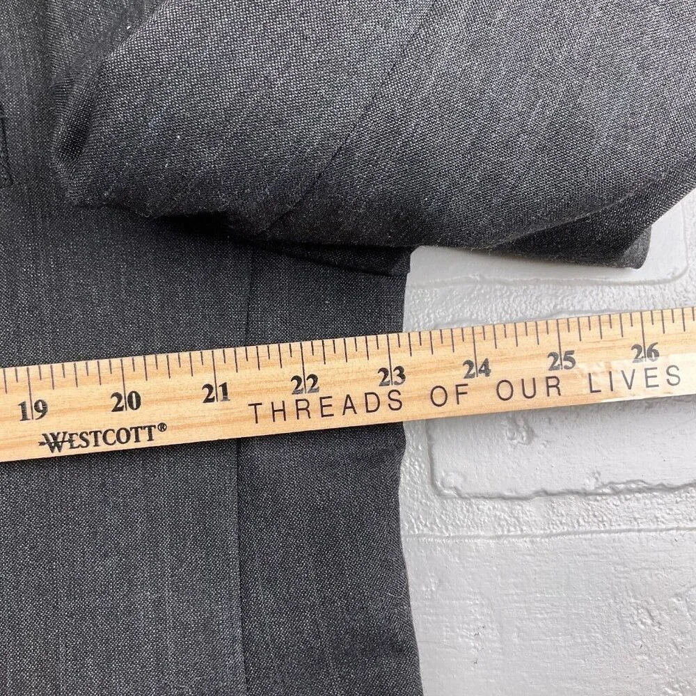Bert Pulitzer Blazer Men 44R Gray Double Breasted Classic Career Wool VTG‎